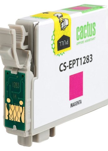 Картридж струйный Cactus CS-EPT1283 T1283 пурпурный (7мл) для Epson Stylus S22/S125/SX420/SX425/Office BX305