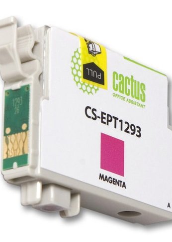 Картридж струйный Cactus CS-EPT1293 T1293 пурпурный (10мл) для Epson B42/BX305/BX305F/BX320/BX525/BX625/SX420/SX425/SX525/SX622