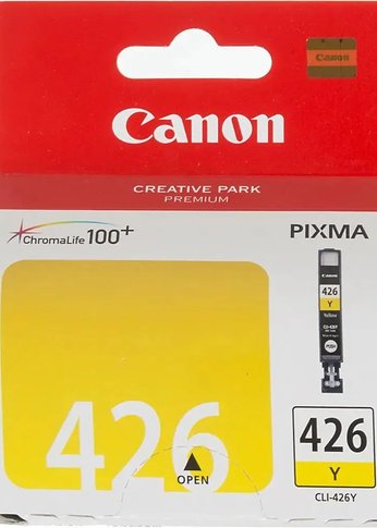 Картридж струйный Canon CLI-426Y 4559B001 желтый для Canon iP4840/MG5140