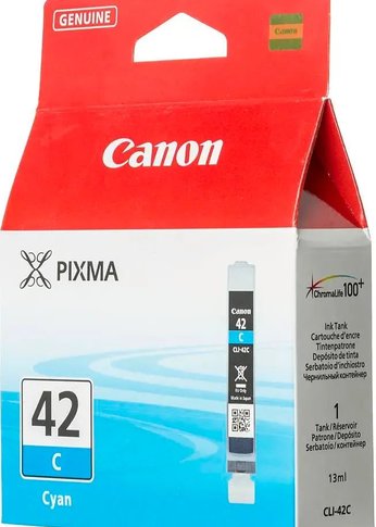 Картридж струйный Canon CLI-42C 6385B001 голубой (600стр.) для Canon PRO-100