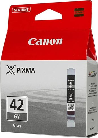 Картридж струйный Canon CLI-42GY 6390B001 серый (492стр.) для Canon PRO-100