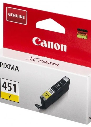 Картридж струйный Canon CLI-451Y 6526B001 желтый (329стр.) (7мл) для Canon Pixma iP7240/MG6340/MG5440