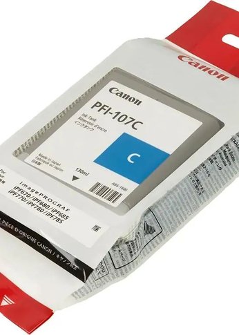 Картридж струйный Canon PFI-107C 6706B001 голубой (130мл) для Canon iP F680/685/780/785