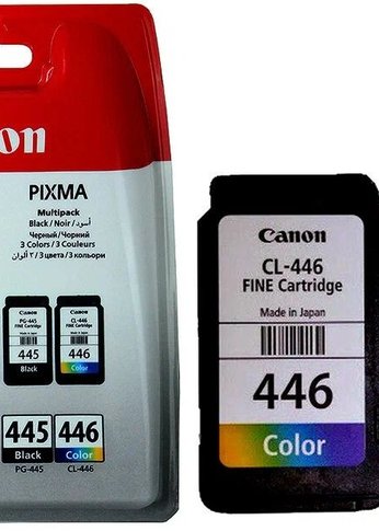 Картридж струйный Canon PG-445/CL-446 8283B004 многоцветный/черный набор для Canon MG2440/MG2540