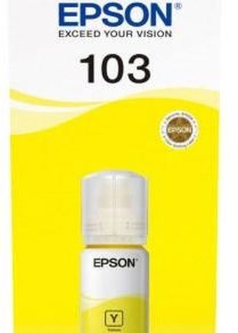 Картридж струйный Epson 103Y C13T00S44A желтый (7500стр.) (65мл) для Epson L3100/3110/3150