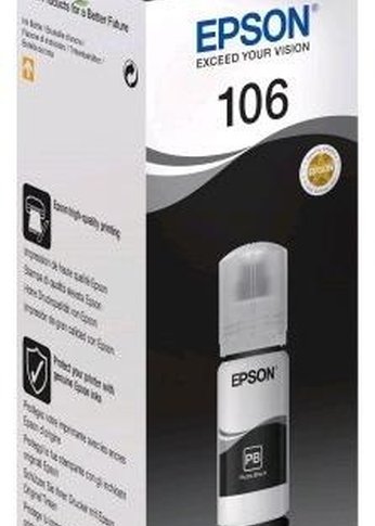 Картридж струйный Epson 106 C13T00R140 фото черный (1900стр.) (70мл) для Epson L7160/7180