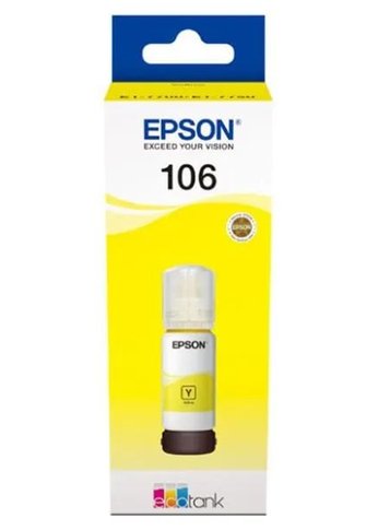 Картридж струйный Epson 106Y C13T00R440 желтый (1900стр.) (70мл) для Epson L7160/7180