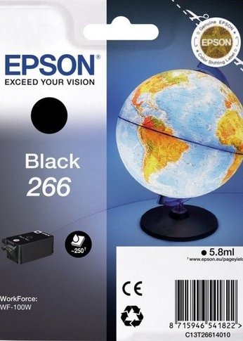 Картридж струйный Epson C13T26614010 черный для WF-100 (cons ink)