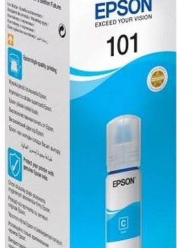 Картридж струйный Epson L101 C13T03V24A синий (6000стр.) (70мл) для Epson L4150/L4160/L6160/L6170/L6190