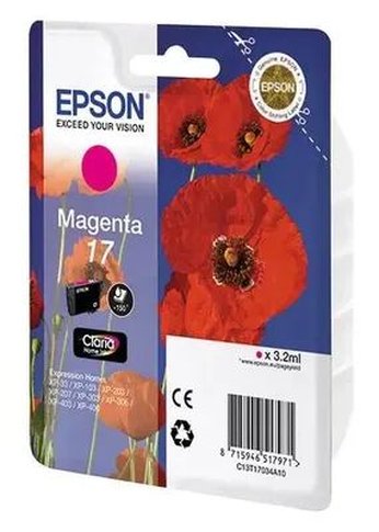 Картридж струйный Epson T1704 C13T17044A10 желтый (150стр.) (3.2мл) для Epson XP33/203/303