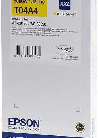 Картридж струйный Epson  желтый экстраповышенной  емкости для WF-C81x/ WF-C86x