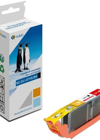 Картридж струйный G&G NC-CLI521C голубой (8.4мл) для Canon PIXMA MP540/550/560/620/630/640/980/990