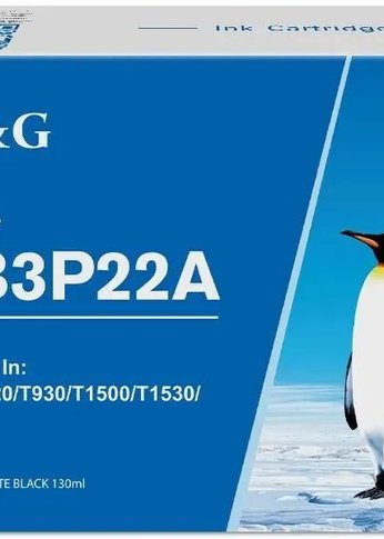 Картридж струйный G&G №727 GG-B3P22A черный матовый (130мл) для HP DJ T920/T1500/T2530