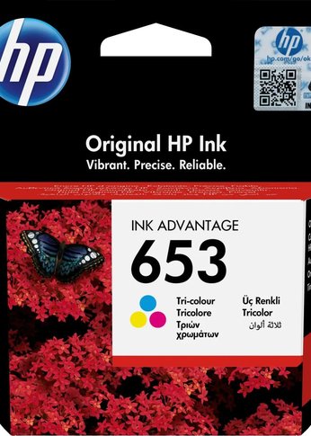 Картридж струйный HP 653 3YM74AE многоцветный (200стр.) (5мл) для HP DeskJet Plus Ink Advantage 6075/6475