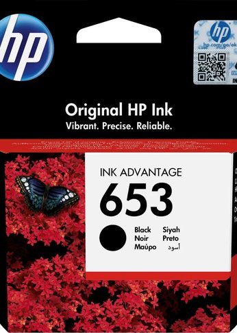 Картридж струйный HP 653 3YM75AE черный (360стр.) (6мл) для HP DeskJet Plus Ink Advantage 6075/6475