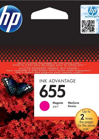 Картридж струйный HP 655 CZ111AE Magenta DeskJet IA 3525/5525/4615/4625, Magenta