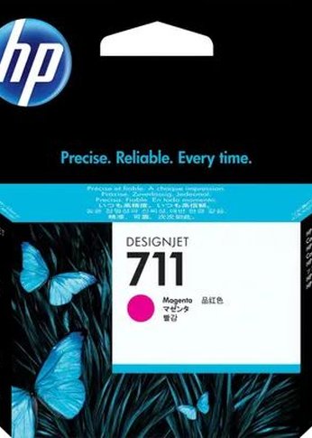 Картридж струйный HP 711 CZ131A пурпурный (29мл) для HP DJ T120/T520