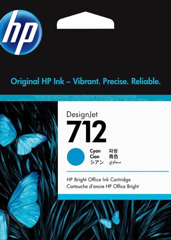 Картридж струйный HP 712 3ED67A голубой (29мл) для HP DJ Т230/630