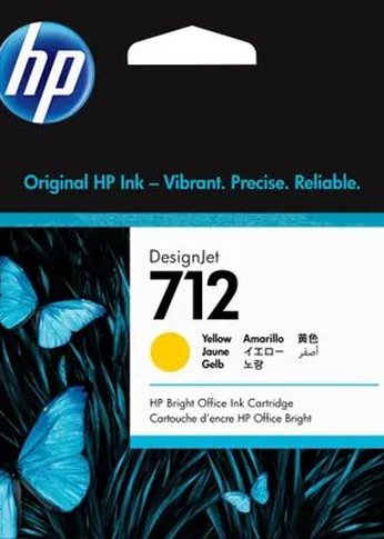 Картридж струйный HP 712 3ED69A желтый (29мл) для HP DJ Т230/630