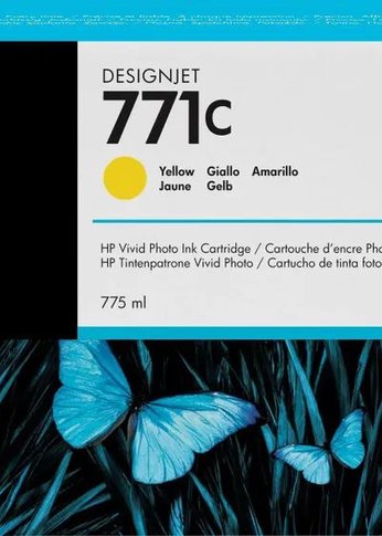 Картридж струйный HP 771C B6Y10A желтый (775мл) для HP DJ Z6200