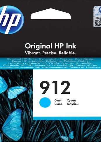 Картридж струйный HP 912 3YL77AE голубой (315стр.) для HP OfficeJet 801x/802x