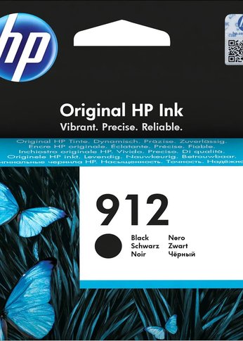 Картридж струйный HP 912 3YL80AE черный (300стр.) для HP DJ IA OfficeJet 801x/802x