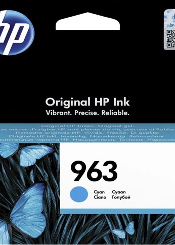 Картридж струйный HP 963 3JA23AE голубой (700стр.) для HP OfficeJet Pro 901x/902x HP