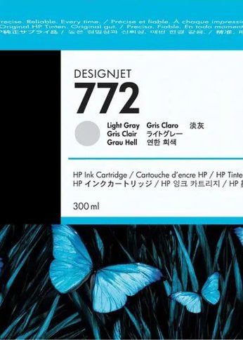 Картридж струйный HP №772 CN634A светло-серый (300мл) для HP DJ Z5200