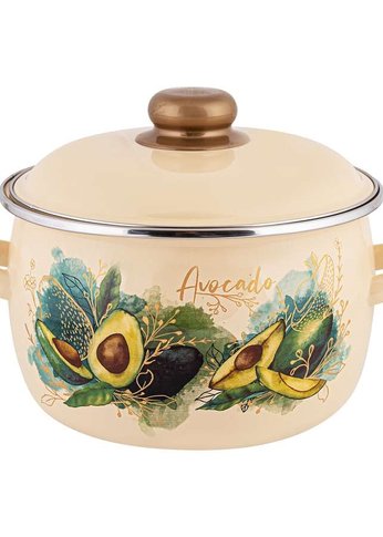 Кастрюля APPETITE эмал сфер Avocado 2,0л