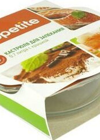 Кастрюля Appetite PL17 0,7л стек.кр стеклянная