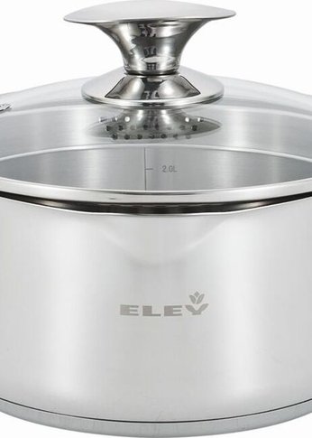 Кастрюля Eley RW0813-18C нерж 2л