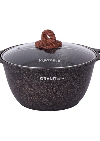 Кастрюля Kukmara 3л Granit ultra (original) кго32а стекл.крышка