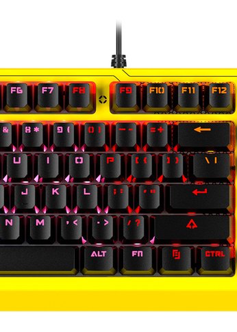 Клавиатура A4Tech Bloody B810RC Punk механическая желтый/черный USB for gamer LED