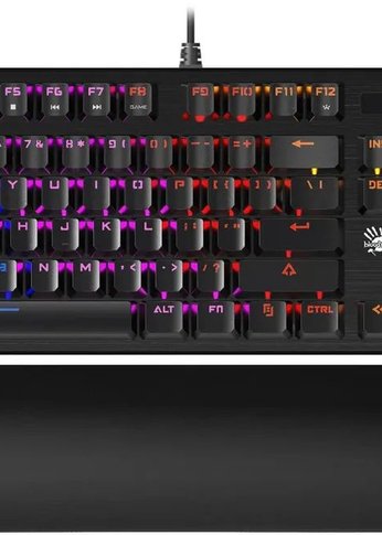 Клавиатура A4Tech Bloody B825R механическая черный USB for gamer LED (подставка для запястий) (B825R (RED SWITCHES))