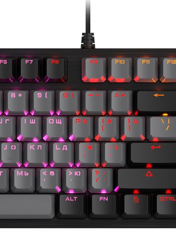 Клавиатура A4Tech Bloody B828N механическая черный/серый USB for gamer LED (B828N (GREY+BLACK))