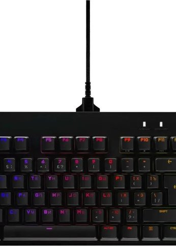 Клавиатура Logitech G PRO, GX Blue, Black, оригинальная заводская РУС гравировка [920-009393]