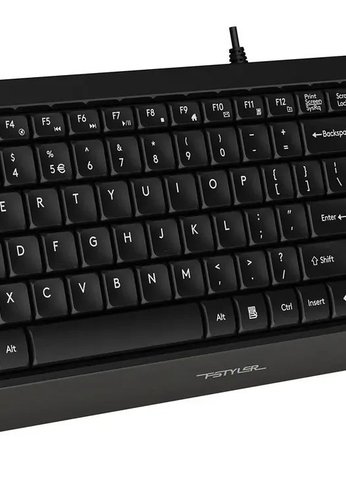 Клавиатура+мышь A4Tech Fstyler F1512 клав:черный мышь:черный USB (F1512 BLACK)