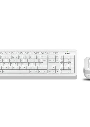 Клавиатура+мышь A4Tech Fstyler FG1010 клав:белый/серый мышь:белый/серый USB беспроводная Multimedia