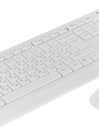 Клавиатура+мышь A4Tech Fstyler FG1012 клав:белый мышь:белый USB беспроводная Multimedia