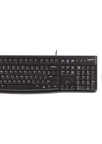 Клавиатура+мышь Logitech MK120 проводной черный (920-002589)