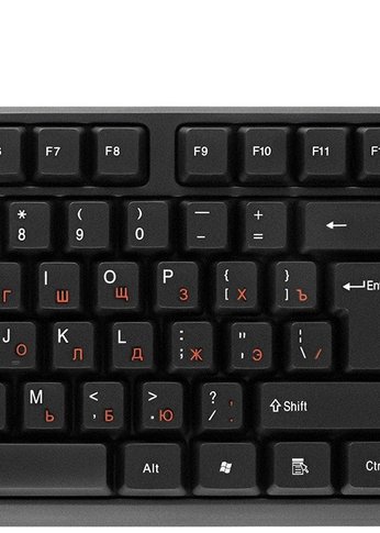 Клавиатура Oklick 100M HW3 черный USB (654570)