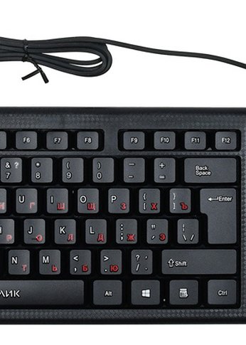Клавиатура Oklick 120M черный USB