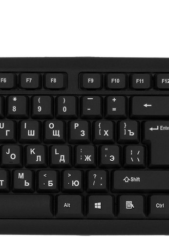 Клавиатура Oklick 180M черный USB