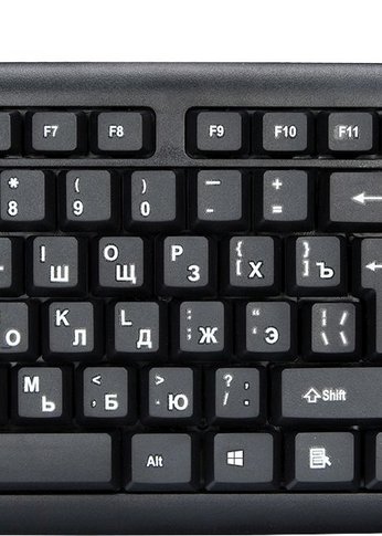 Клавиатура Oklick 180V2 черный USB