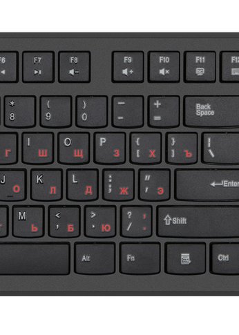Клавиатура Oklick 505M черный USB slim
