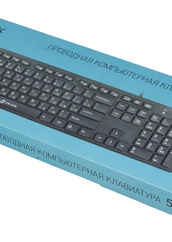 Клавиатура Oklick 520M2U черный/черный USB slim Multimedia