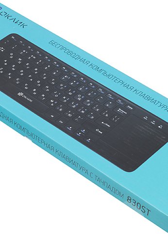 Клавиатура Oklick 830ST черный USB беспроводная slim Multimedia Touch