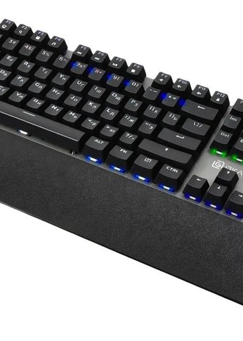 Клавиатура Oklick 935G RAGNAR механическая черный USB Multimedia for gamer LED (подставка для запястий)