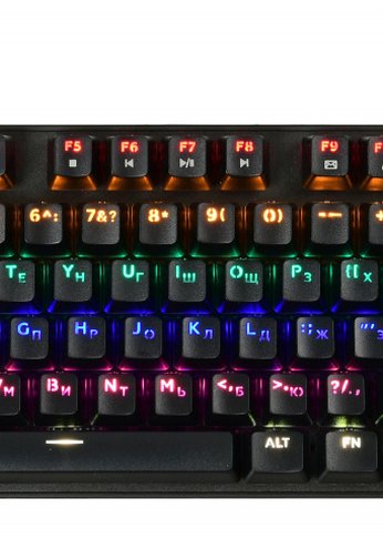 Клавиатура Oklick 969G SHOTGUN механическая черный USB Multimedia for gamer LED