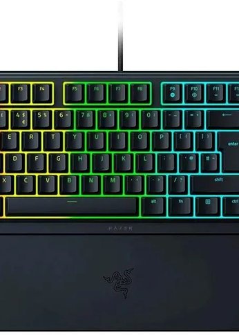 Клавиатура Razer Ornata V3 Tenkeyless механическая черный USB Multimedia for gamer LED (подставка для запястий) (RZ03-04881600-R3R1)